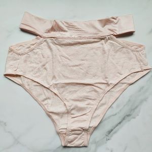NWT SOMA TELLTALE THE DREAMER RETRO BRIEF PANTY IN HTHR FIRST BLUSH SIZE SMALL